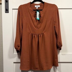 Gilli Women's Rust Maternity Blouse
